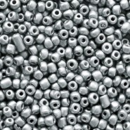Seed beads 11/0 (2mm) Ice silver metallic